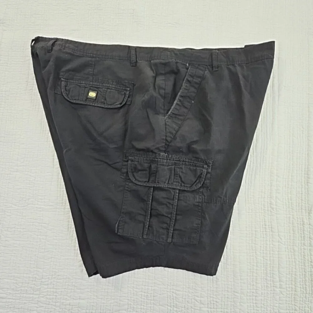 Ecko Unltd Shorts Men's 48B Black Cargo Baggy Streetwear Outdoor Utility Y2K EUC